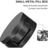 Portable Pill Case Pill Box Daily - Waterproof Single Metal Pill Organizer - Image 3